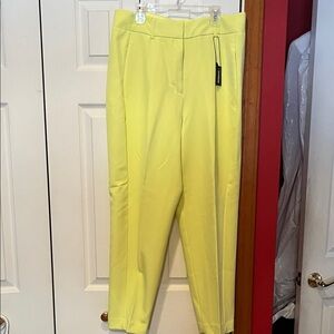 Express Lemon/Green Ankle Pants